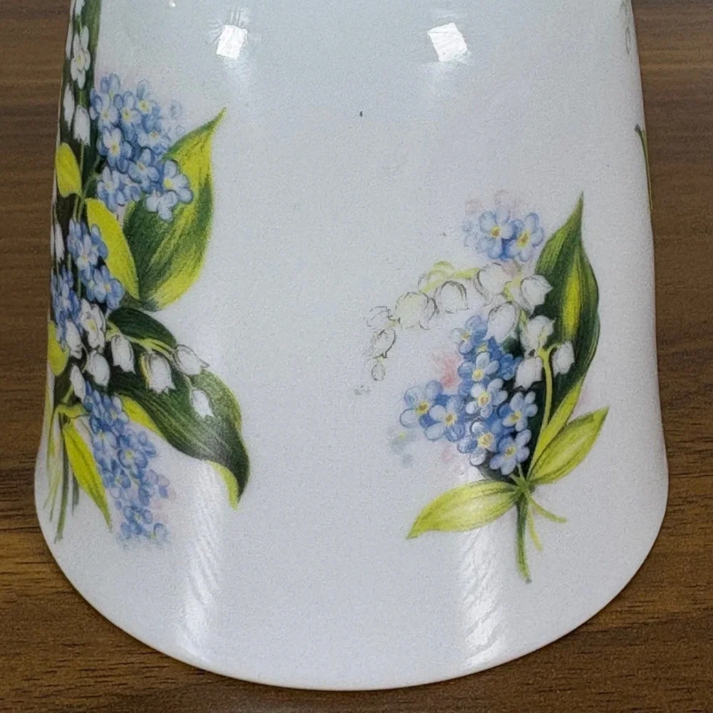 Vintage Bareuther‎ Waldsassen Porcelain Dinner Bell Porcelain Hand Painted